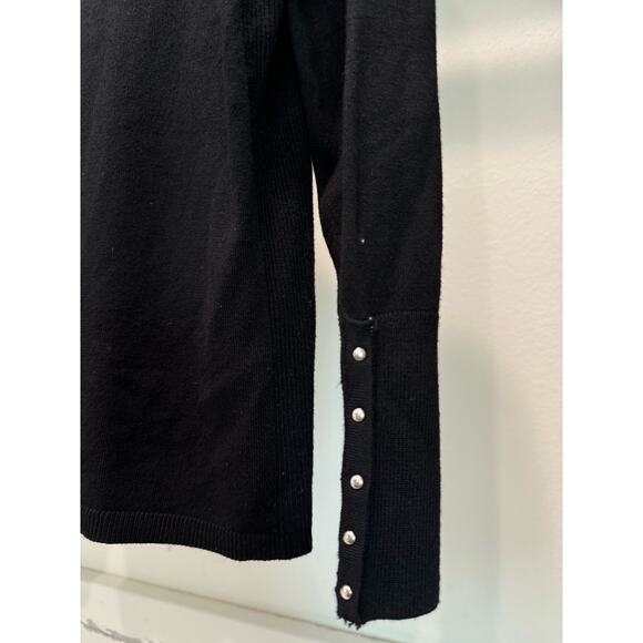 JM‎ Collection Women's Turtleneck Sweater Size XL Black Long-Sleeve - Picture 3 of 8